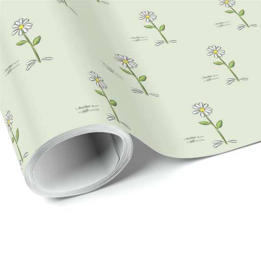 パーソナライズ，先生ありがとう，宗教的な花 ラッピングペーパー (ロールコーナー)