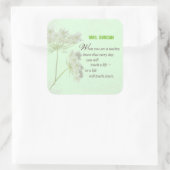 パーソナライズ，先生感謝の日ありがとう スクエアシール (バッグ)