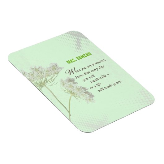 パーソナライズ，先生感謝の日ありがとう マグネット (右側)