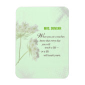 パーソナライズ，先生感謝の日ありがとう マグネット (縦)