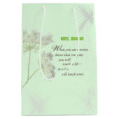 パーソナライズ,先生感謝の日ありがとう ミディアムペーパーバッグ (正面)