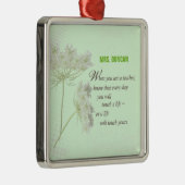 パーソナライズ,先生感謝の日ありがとう メタルオーナメント (右)