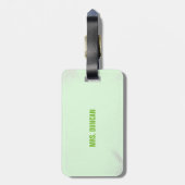 パーソナライズ，先生感謝の日ありがとう ラゲッジタグ (裏面縦)