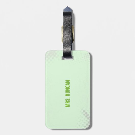 パーソナライズ，先生感謝の日ありがとう ラゲッジタグ (裏面縦)