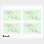 パーソナライズ,先生感謝の日ありがとう 長方形シール (シート)