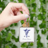 パーソナライズ: 公認看護師Keychain キーホルダー (手)