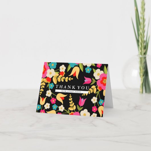 パーソナライズ | 国の花 サンキューカード (正面)