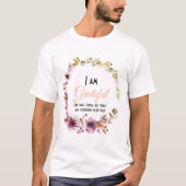 パーソナライズ – 小さなことに感謝賛美,  Tシャツ (正面)