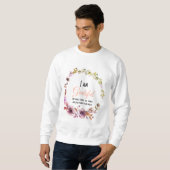 パーソナライズ – 小さなことに感謝、大… スウェットシャツ (正面フル)