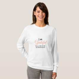 パーソナライズ – 小さなことに感謝、大… Tシャツ