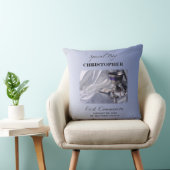 パーソナライズ，少年，最初の共産色 クッション (椅子)