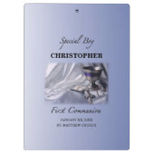 パーソナライズ，少年，最初の共産色 クリップボード (裏面)