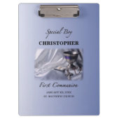 パーソナライズ，少年，最初の共産色 クリップボード (正面)