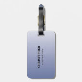 パーソナライズ，少年，最初の共産色 ラゲッジタグ (裏面縦)