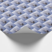 パーソナライズ，少年，最初の共産色 ラッピングペーパー (コーナー)