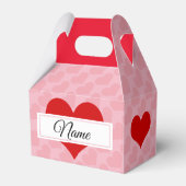 パーソナライズ，愛のハート フェイバーボックス (裏面サイド)