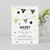 パーソナライズ！星、ストライプ紙吹雪 箔シーズンカード (立ち正面)