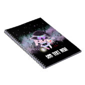 パーソナライズ-気色悪くかわいいハンターの悪魔のバニー ノートブック (右側)