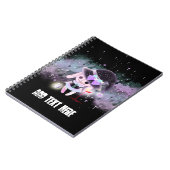 パーソナライズ-気色悪くかわいいハンターの悪魔のバニー ノートブック (左側)