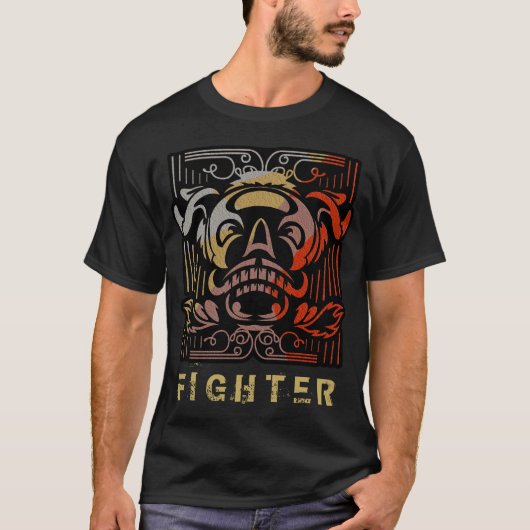 パーソナライズ-混合された武道の戦闘機 Tシャツ (正面)