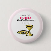 パーソナライズ，特別な女の子，最初のコミュニティ 缶バッジ (正面)