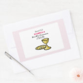 パーソナライズ，特別な女の子，最初のコミュニティ 長方形シール (封筒)