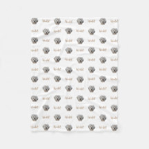 パーソナライズ！白いペットの写真と名前