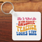 パーソナライズ |素晴らし先生 キーホルダー (正面)