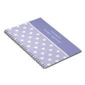 パーソナライズ: 紫色の恋人のノート ノートブック (右側)