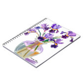 パーソナライズ：花瓶の紫色の虹彩 | ノートブック (左側)