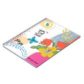 パーソナライズ：蝶+花 | ノートブック (左側)