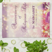 パーソナライズ、記念日の宗教生活、修道女 キッチンタオル (折り畳み)