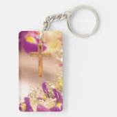 パーソナライズ、記念日の宗教生活、修道女 キーホルダー (裏面)