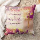 パーソナライズ、記念日の宗教生活、修道女 クッション (ブランケット)