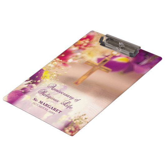 パーソナライズ、記念日の宗教生活、修道女 クリップボード (アングル)