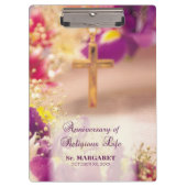 パーソナライズ、記念日の宗教生活、修道女 クリップボード (正面)