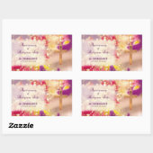 パーソナライズ、記念日の宗教生活、修道女 長方形シール (シート)