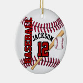 パーソナライズ⚾野球 セラミックオーナメント (右)