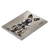 パーソナライズ：野生の犬のアップ | ノートブックのジャーナル ノートブック (左側)