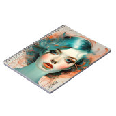 パーソナライズ：青い髪の女の子 | ノートブック (左側)