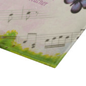 パーソナライズ、音楽の蝶の感謝してい先生 カッティングボード (角)