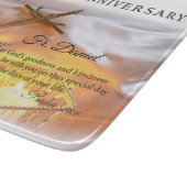 パーソナライズ、10th調整記念日、クロス カッティングボード (角)