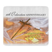 パーソナライズ、10th調整記念日、クロス カッティングボード (正面)