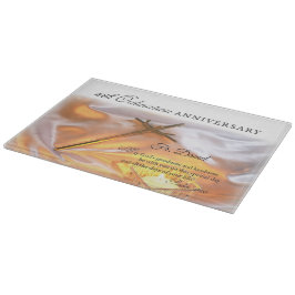 パーソナライズ、10th調整記念日、クロス カッティングボード