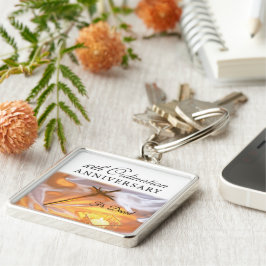 パーソナライズ、10th調整記念日、クロス キーホルダー