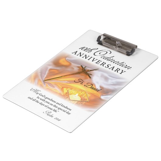 パーソナライズ、10th調整記念日、クロス クリップボード (アングル)