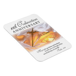 パーソナライズ、10th調整記念日、クロス マグネット