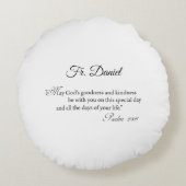 パーソナライズ、10th調整記念日、クロス ラウンドクッション (裏面)