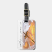 パーソナライズ、10th調整記念日、クロス ラゲッジタグ (正面縦)