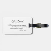 パーソナライズ、10th調整記念日、クロス ラゲッジタグ (裏面横)